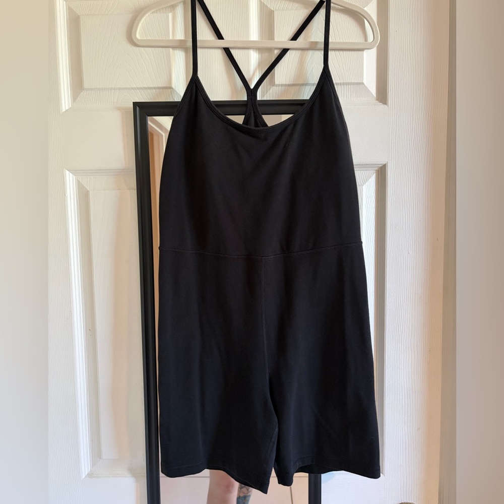 Old Navy Black Strappy Bodysuit